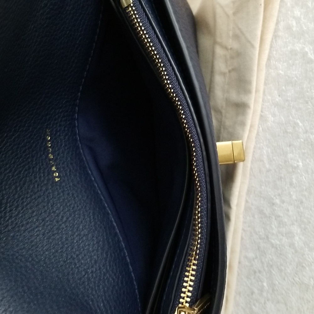New Tory Burch Kira Leather Wallet-On-Chain - Picture 11 of 12